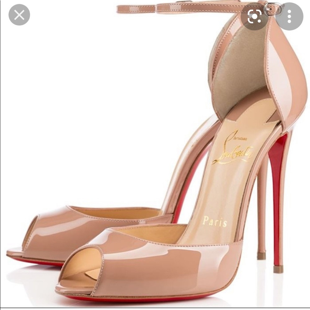 ISO Christian Louboutin Gardnera peep toe heel